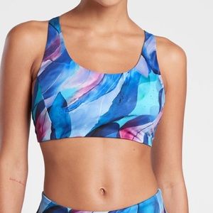 Athleta Malibu Printed Bikini Top D-DD
